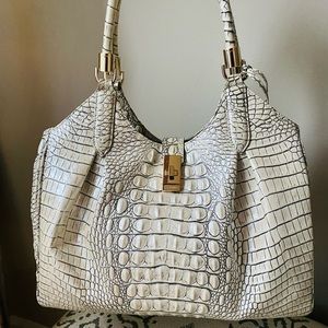 Brahmin large leather tote bag